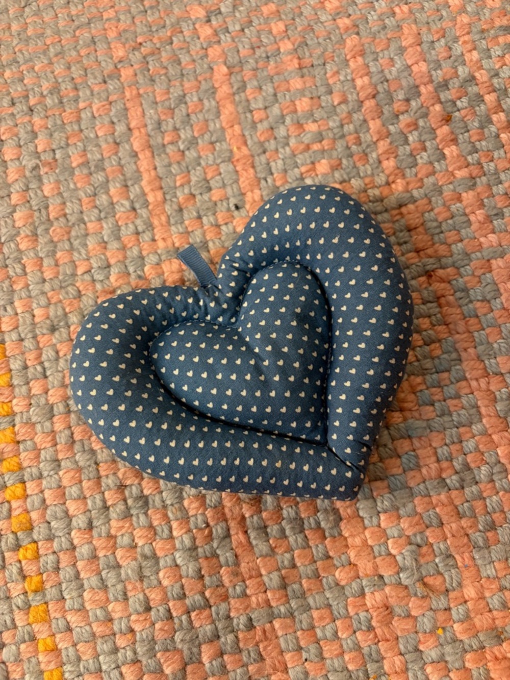 💙✨ Cottagecore Fabric Heart Wall Hanging ✨💙